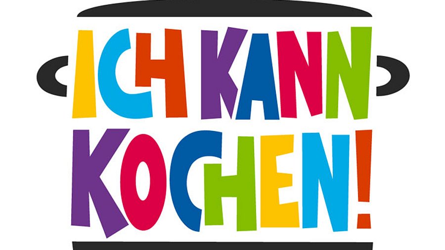 Schriftzug in bunt "Ich kann kochen"